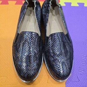 Gianni Ferrante Italy Women's Loafers Size 39 US 9.5-10 | 26cm Holographic Snake